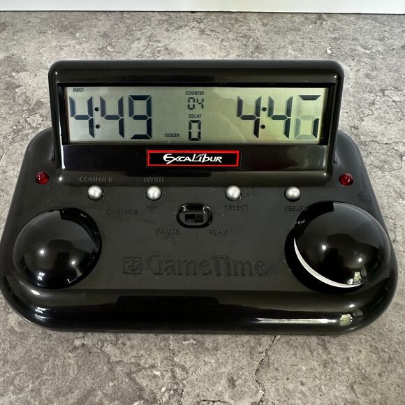 EXCALIBUR Game Time 2 Ultimate Gaming Chess Clock #750GT-2 - Picture 3 of 6